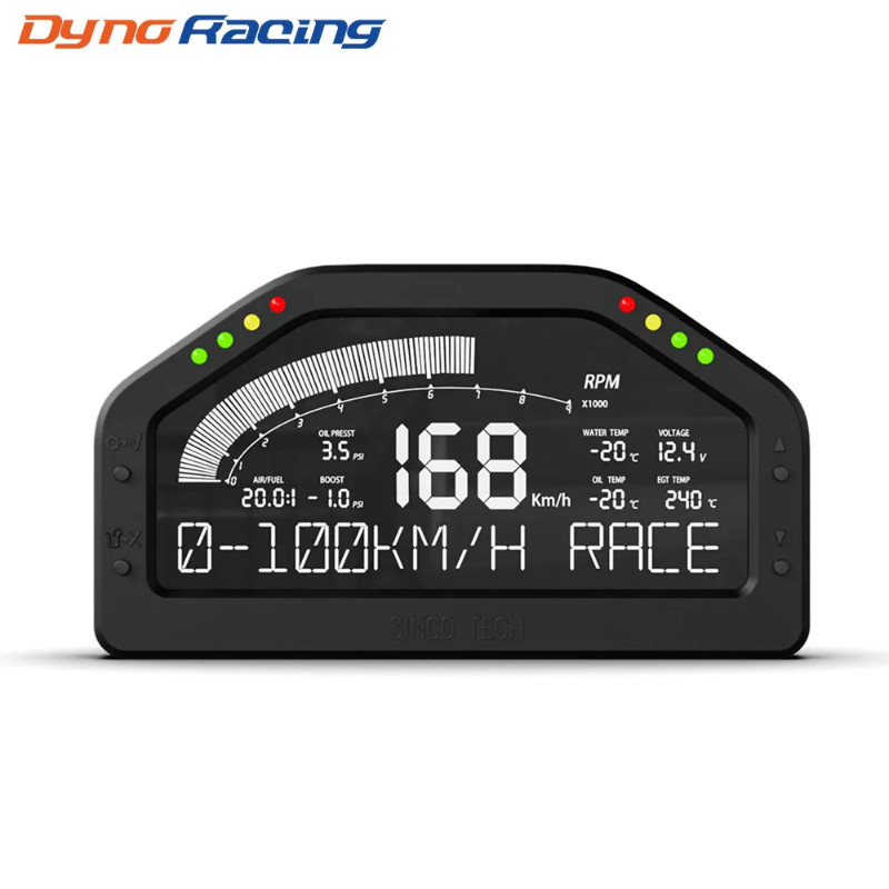 11 in 1 Rally 7 Colors Car Race Dash Dashboard LCD Digital Display ...