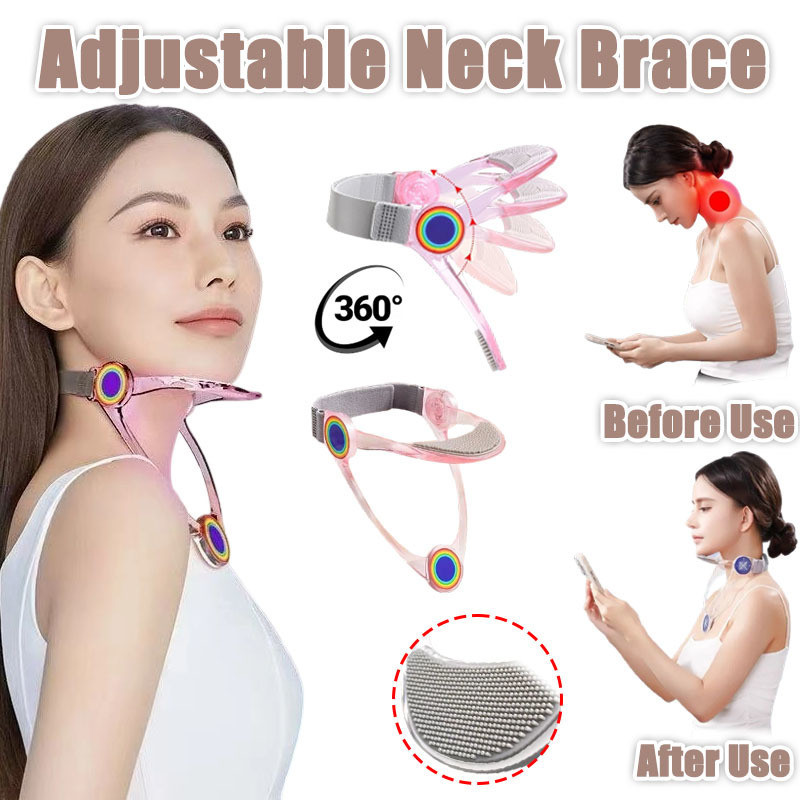 🔥Ship 24H🔥 Neck Support Adjustable Cervical Collar Posture Corrector ...