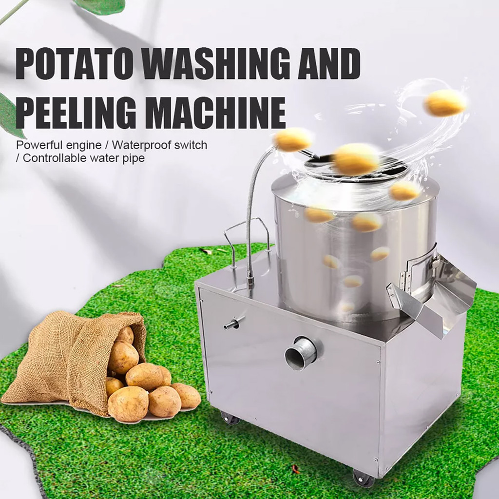 Onion Potato Peeling Machine Automatic Commercial Electric Ginger Yam ...