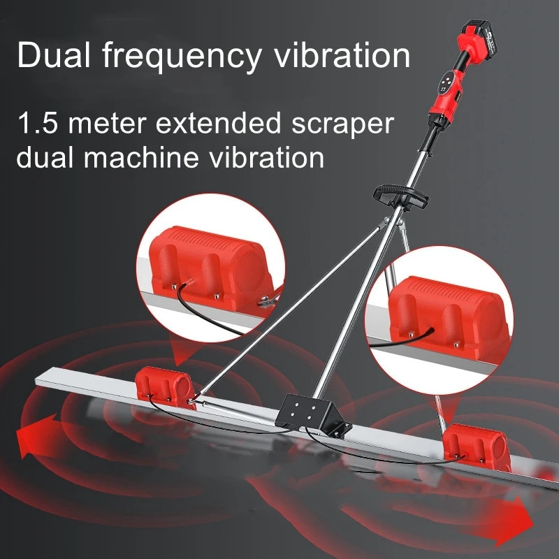 1.5-2M Electric Concrete Polisher level Floor Vibration Ruler Mortar ...