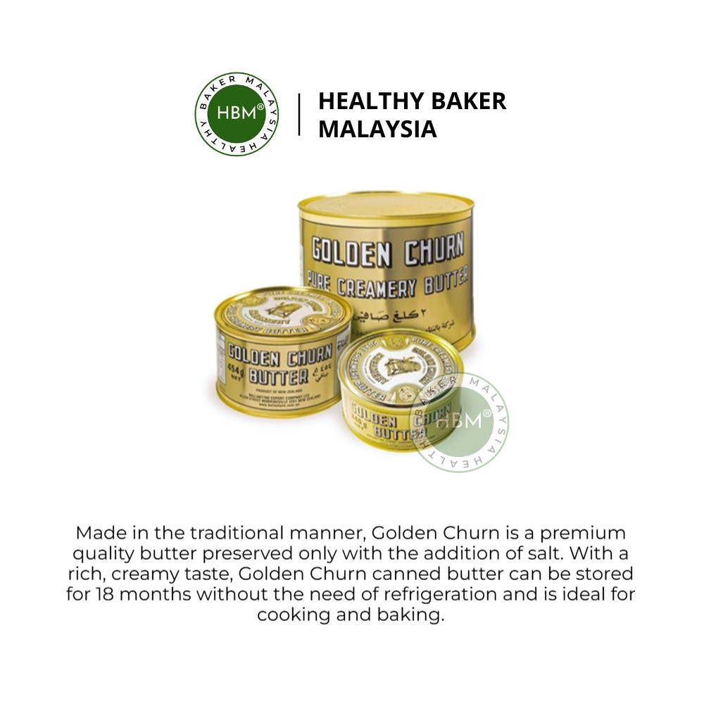 Golden Churn Canned Butter 2kg | Pure Butter / Creamy Butter