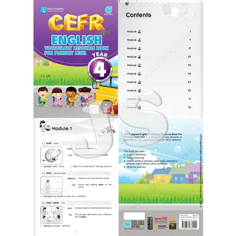 CEFR aligned ENGLISH VOCABULARY RESOURCE BOOK YEAR 1 2 3 4 5 6 英文资料手册 ...