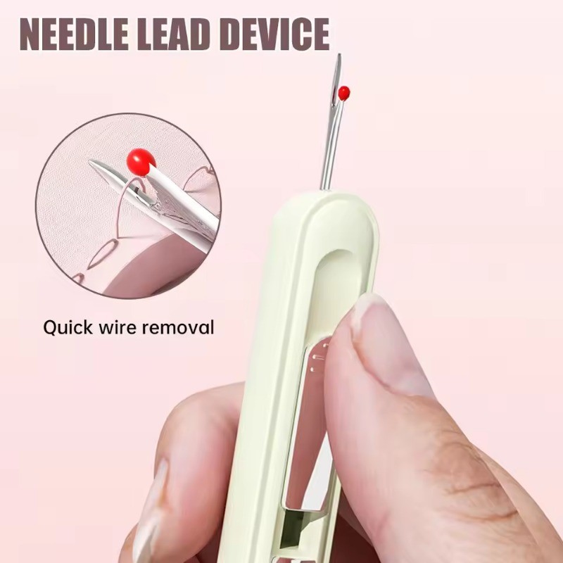 2 in 1 Needle Threading Tool Helper Double Head Cross-Stitch Hand ...