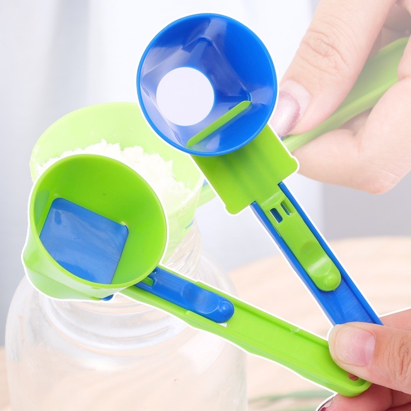 Long Handle Spill-Proof Measuring Spoon Reusable Protein Powder ...