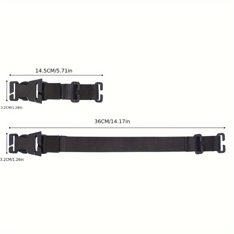 LUC 2pcs Molle Buckle Backpack Compression Straps Luggage Straps Quick ...