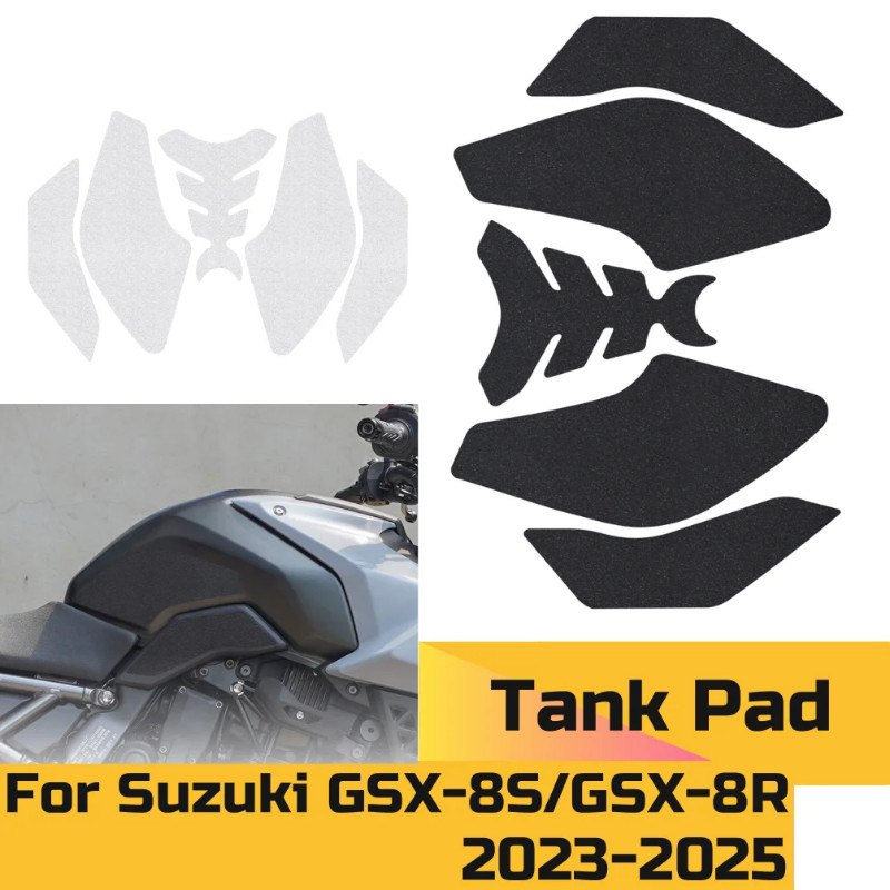 Motorcycle Fuel Tank Pad Non-Slp Protector Stcker For Suzuk GSX-8S 2023 Black | EBay