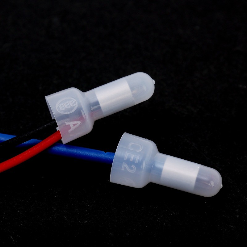 100Pcs/Pack Safe Nylon Insulated Pacifier Wire Cap Transparent Wiring ...