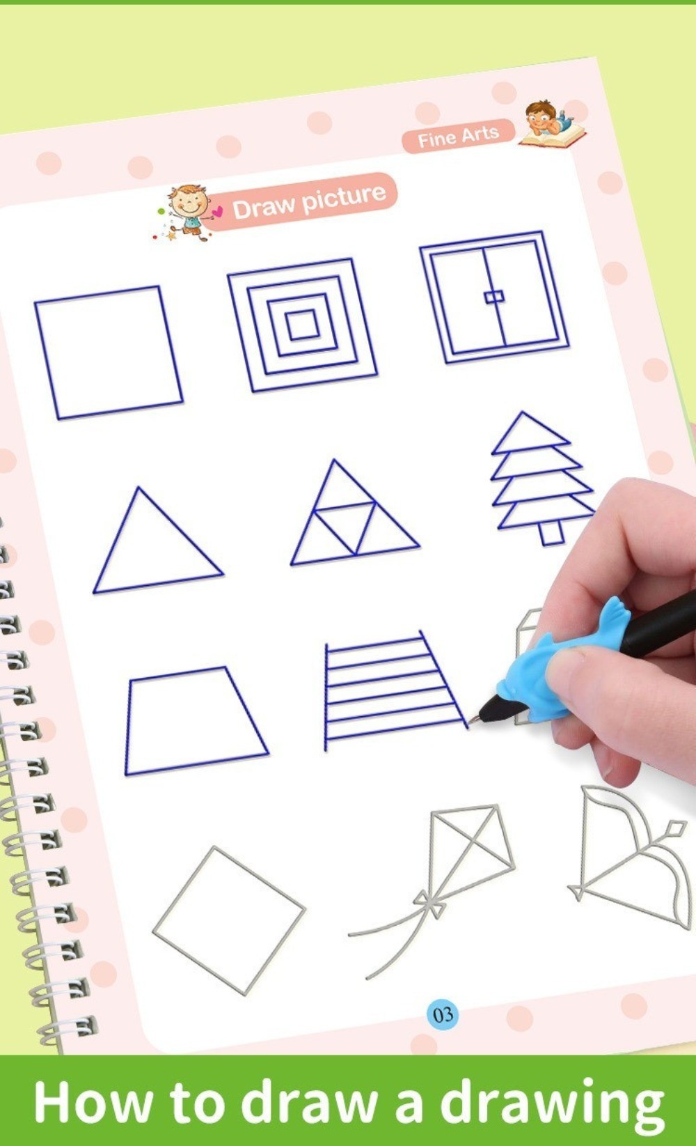 English Groove Copybook for Children Multi-function Drawing Numbers ...