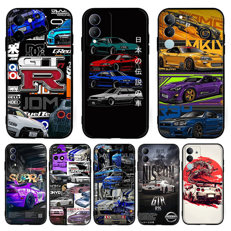 Retro modified car GTR JDM cover for Vivo V7 Plus Y79 V9 Y85 Y89 V11i ...