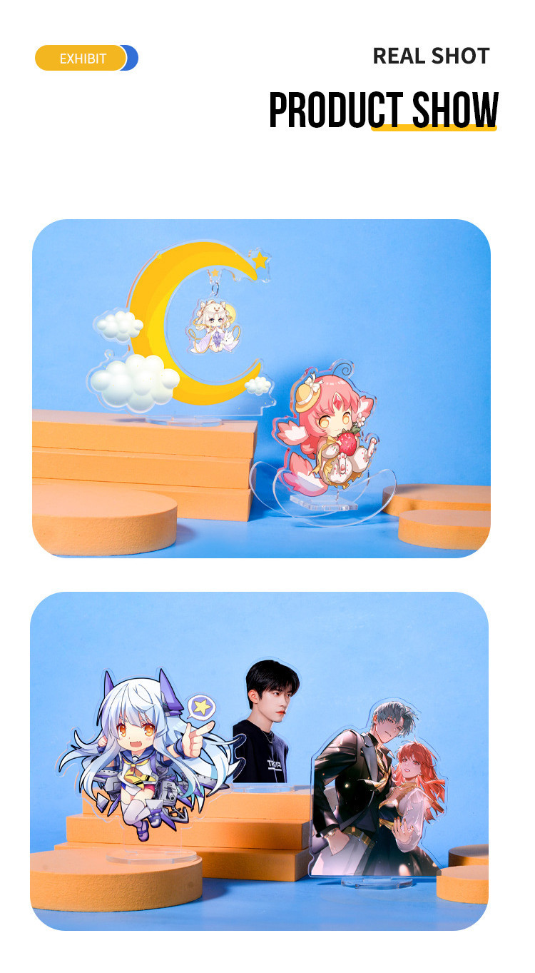 Custom Figure Standee Clear Acrylic Stand Cartoon Design Anime Game ...