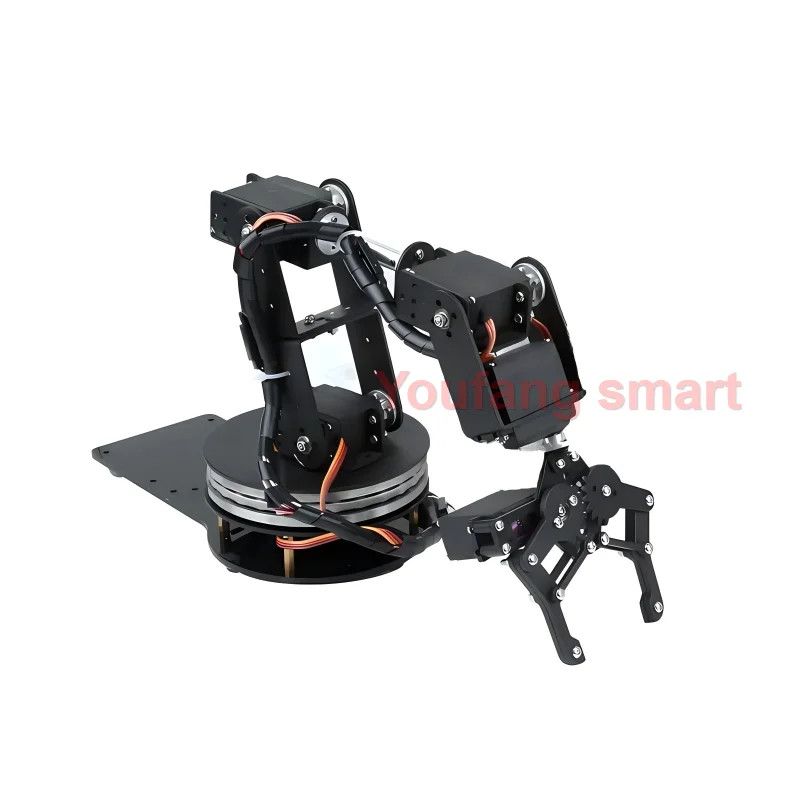 MG996 6 DOF Robot Arm with Metal Claw 180/360 Disc Rotating Base for ...