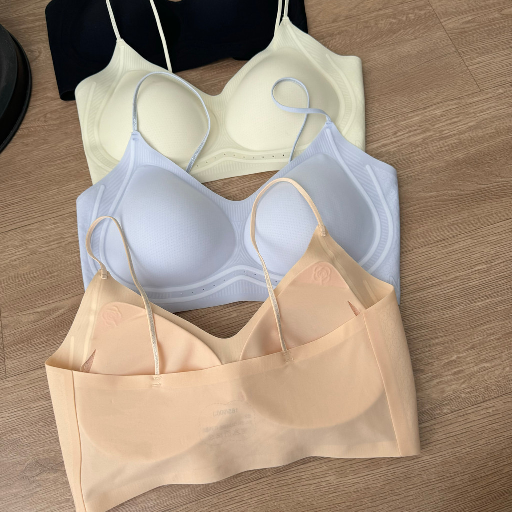 Ice Sense Ultra-Thin Liquid Jelly Seamless Summer Women's Bra | Shopee ...