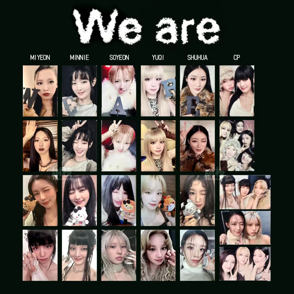 Kpop Idle Mini 8 Flash Random Card Flash Full Card Photo (G)I-DLE Self ...