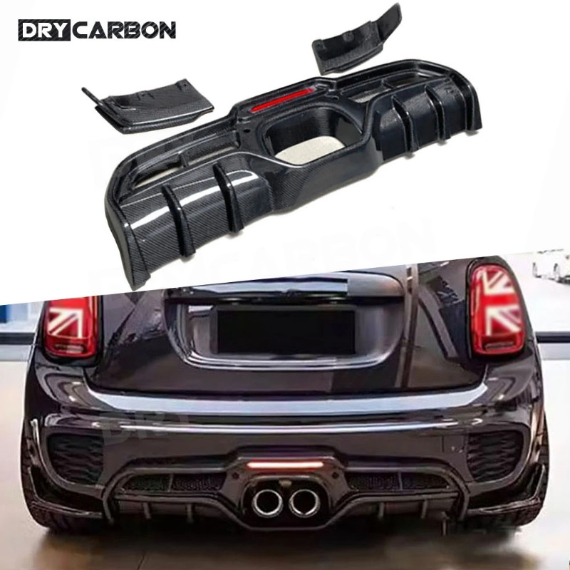Rear Diffuser Spoiler With Led Side Splitters Canards Flaps Body Kits ...