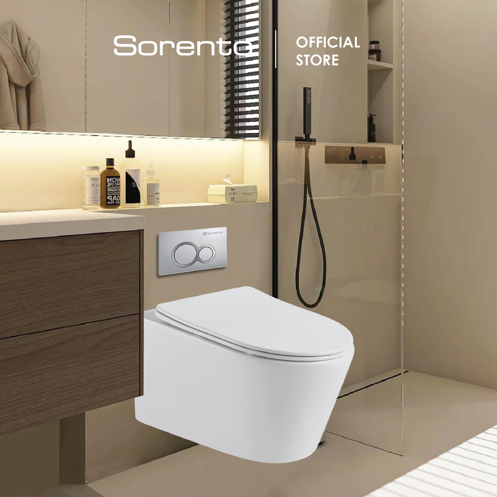 Wall Hung WC combo set full set wall mounted water closet one piece ...