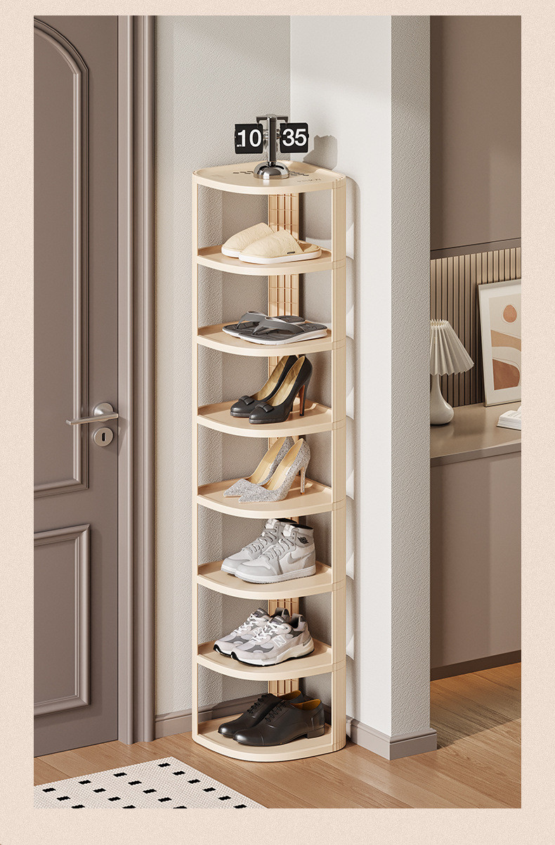 Cream Style Multi-Layer Shoe Rack Space-Saving Household Simple Shoe ...