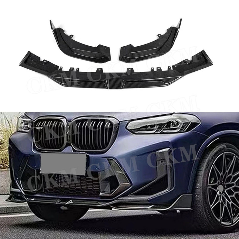 Dry Carbon Fiber Car Front Bumper Lip Chin Spoiler Accessories for BMW ...