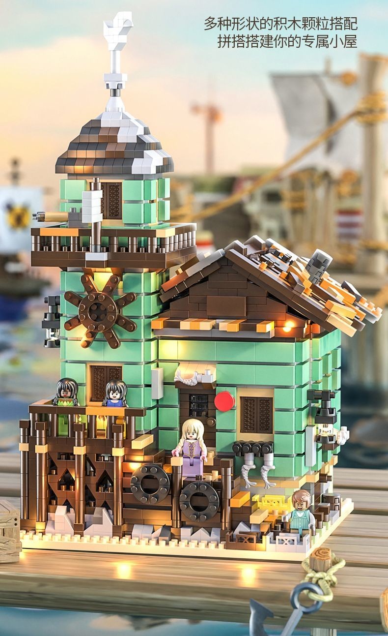 Bucket House Compatible Lego Building Blocks Assembling Huge Toy Model ...