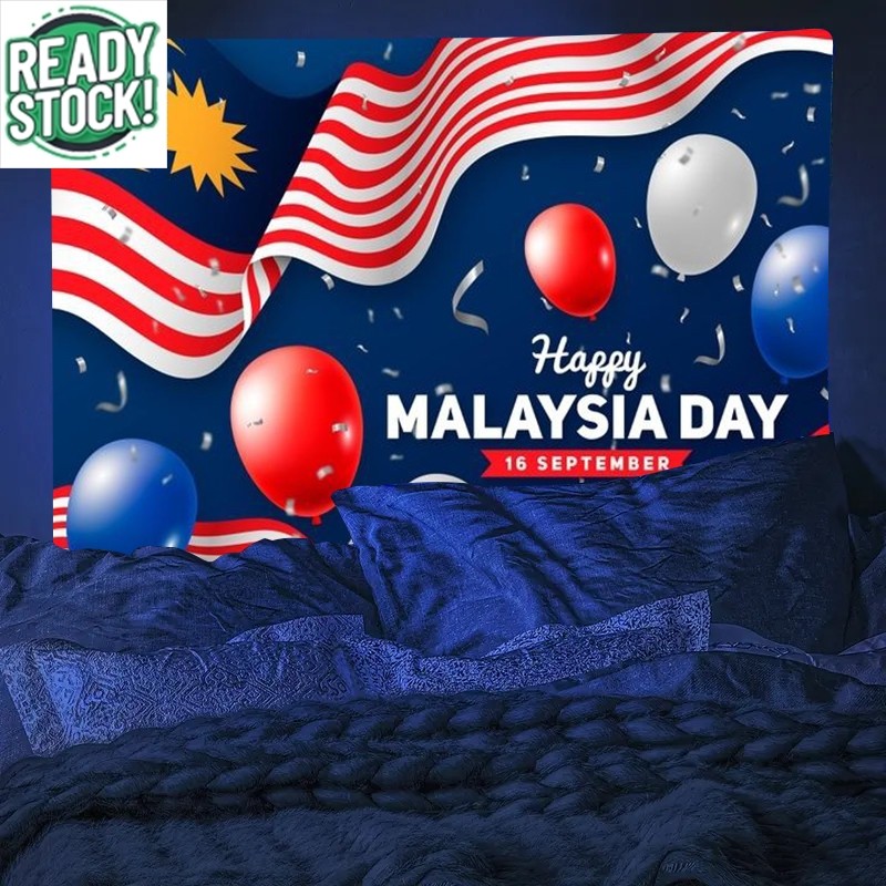 Cheers on August 31st! Malaysia Independence Day Merdeka tapestr, with ...