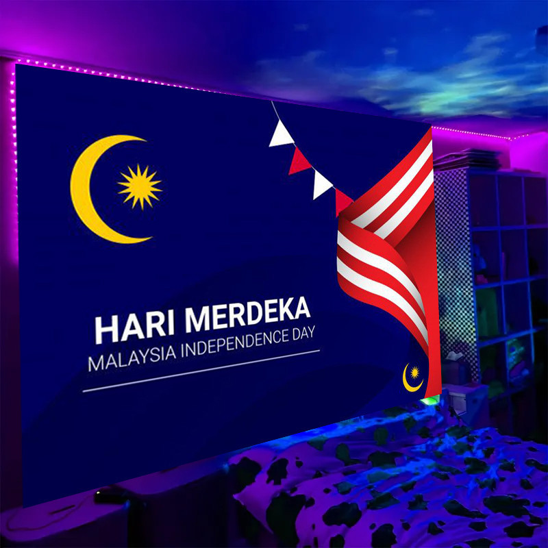 [Ready Stock] City Light! Malaysia Merdeka tapestr, national flag and ...