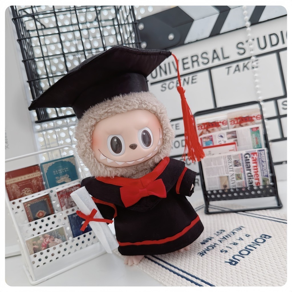 CF(No dolls) For 17cm labubu v1/v2/v3 baby clothes season set Bachelor ...