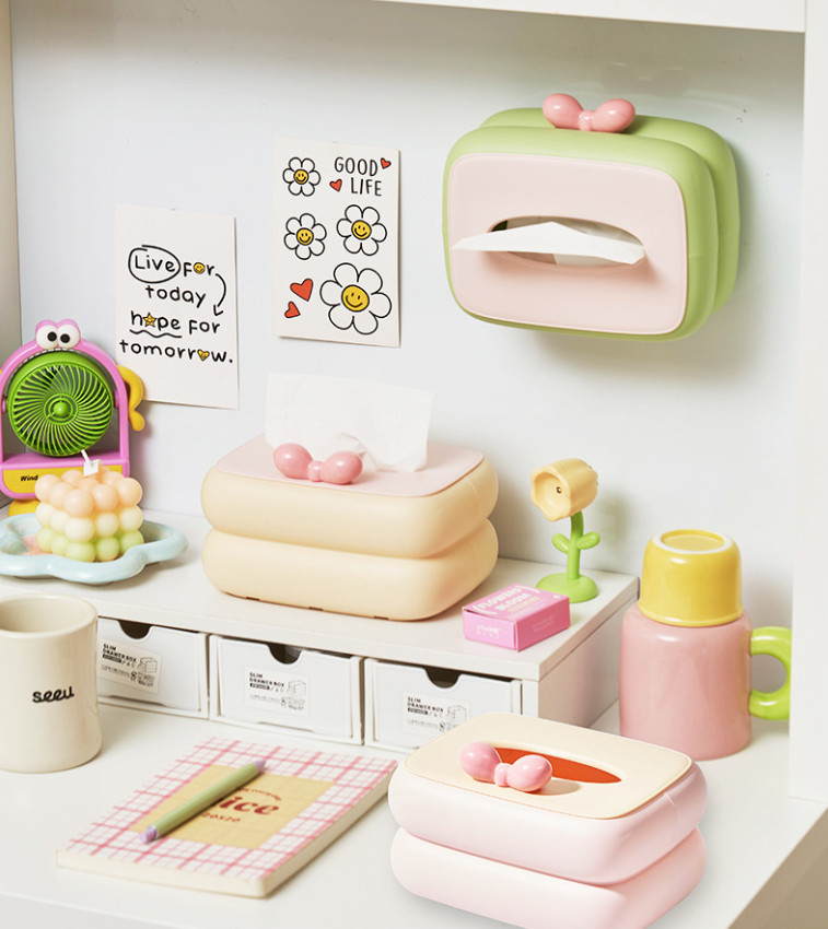 BO.EN Colorful Tissue Box for Kitchen / Living Hall / Face Towel ...