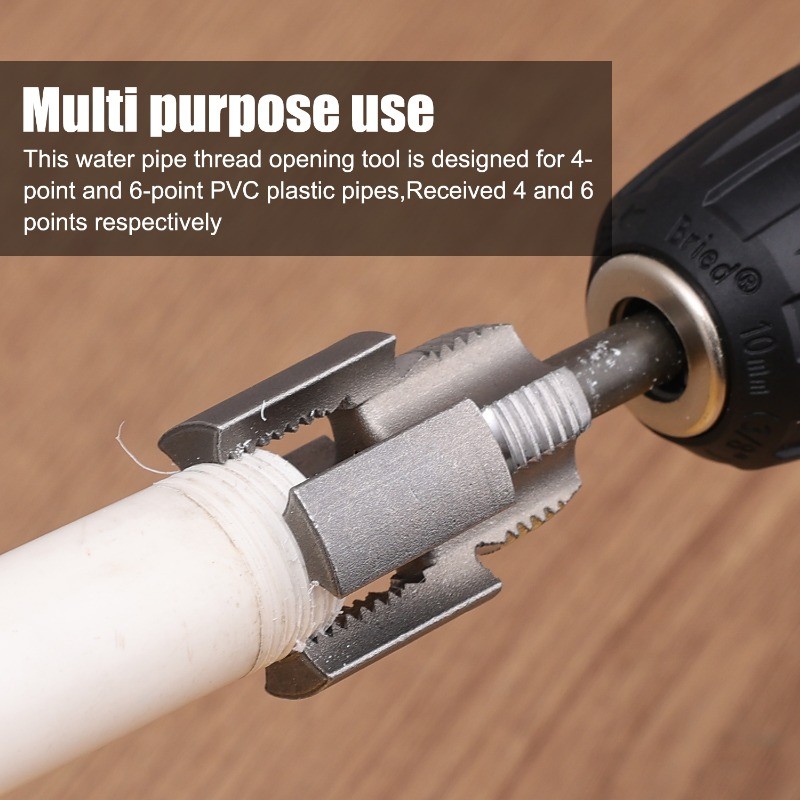 4-Points Water Pipe Thread Opener - Pvc Water Pipe Internal Thread ...