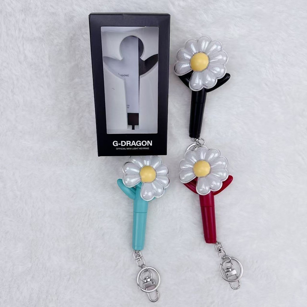 Kpop Idol G-DRAGON Mini Light Keyring Cradle GD Small size luminous ...