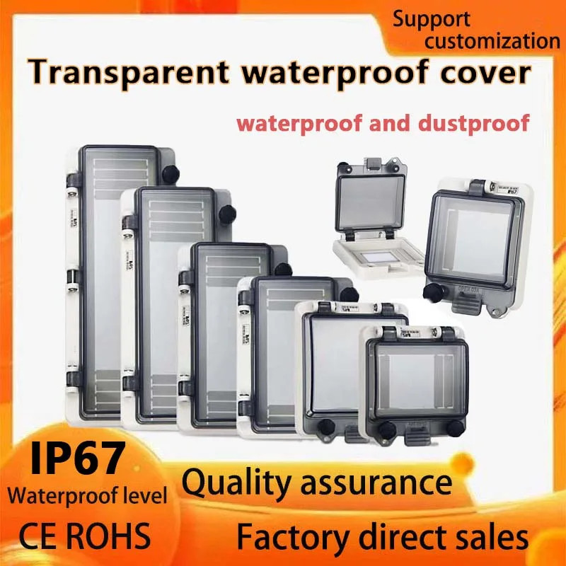 IP67 Circuit Breaker Transparent Waterproof Box Window Distribution Box ...