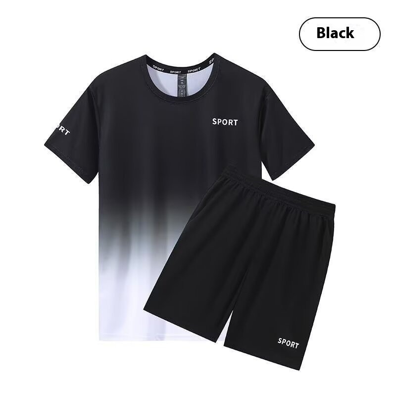[4 Colors] M-5XL Summer New Unisex Quick Dry Fashion Gradient Printed ...