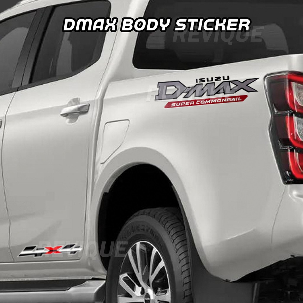 ISUZU DMAX Body Sticker 4x4 Super Commonrail Car Decal [Set] | Shopee ...