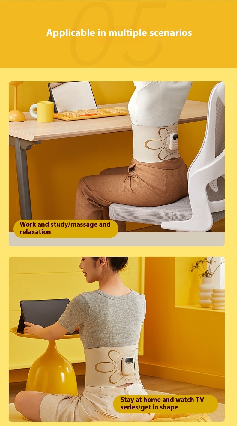 New Massage Belt Intelligent Vibration Pulse Electric Shaping Hot ...