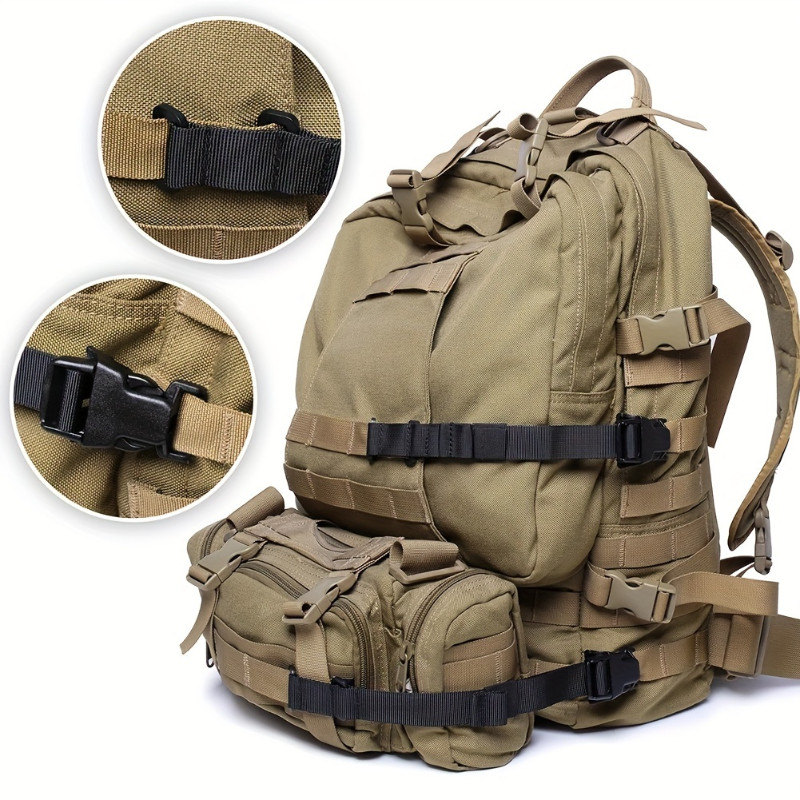 LUC 2pcs Molle Buckle Backpack Compression Straps Luggage Straps Quick ...
