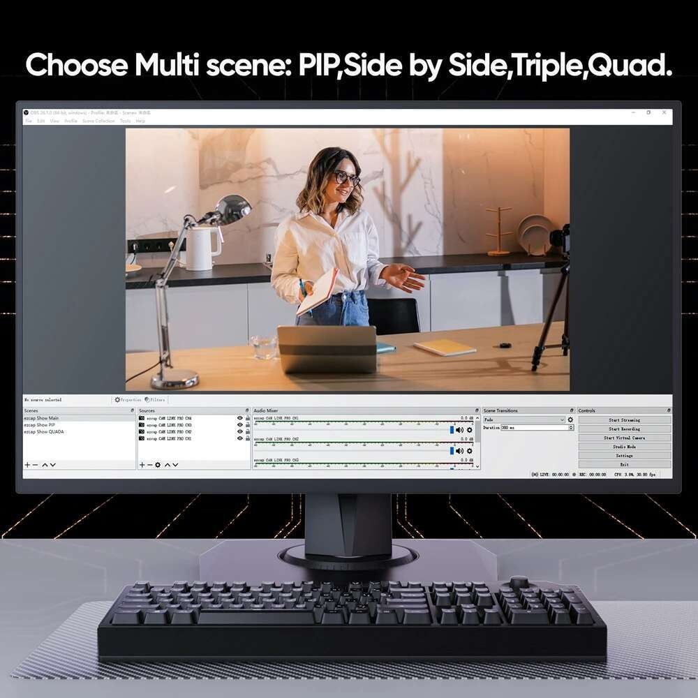 Ezcap335 4 Port HDMI PCIE Video Capture Card Game Grabber for Multi ...