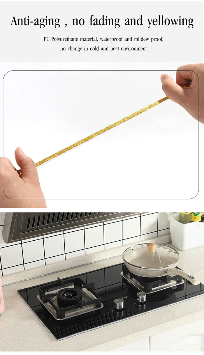 💕Jalur Tepi💕Self Adhesive Mold-proof Edge Stickers/Kitchen Countertop ...