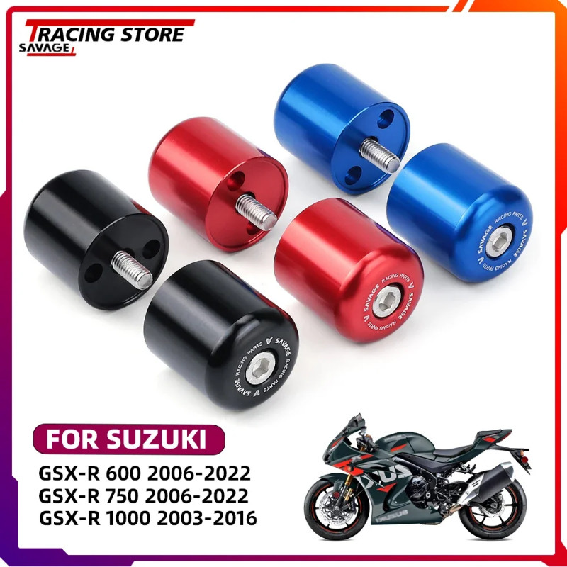 For SUZUKI GSX-R GSXR 600 750 1000 Motorcycle CNC Handlebar Grips ...