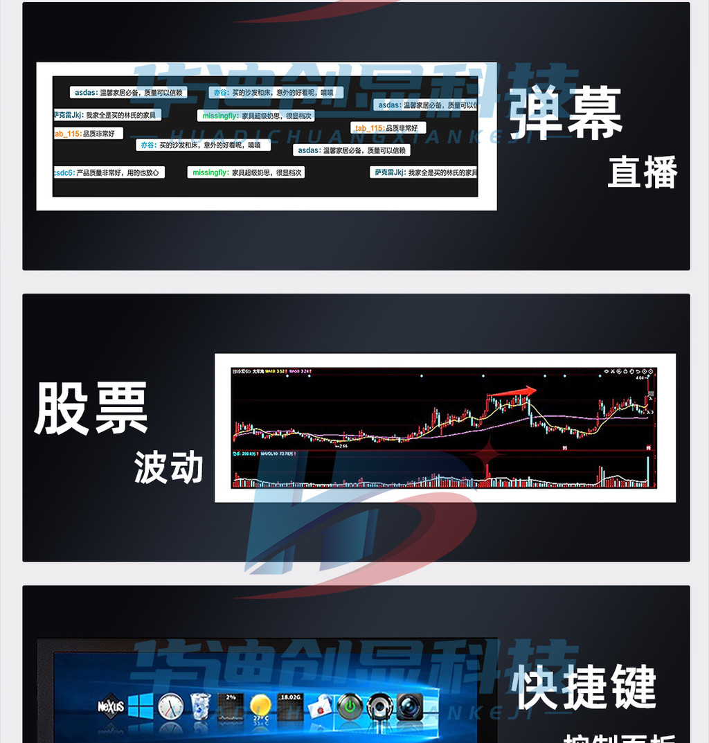 8.8in Ips Micro Secondary Screen Smart Usb Chassis Display 1920*480 For ...
