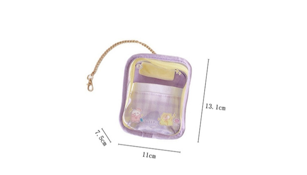 13cm Plush Doll BagTransparent Cute Barking Dolls Storage Display ...
