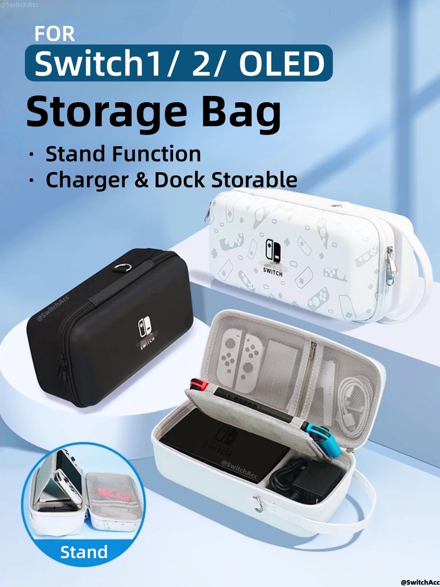 Switch Storage Bag Large Capacity for Nintendo Switch 2/ 1/ OLED/Lite ...