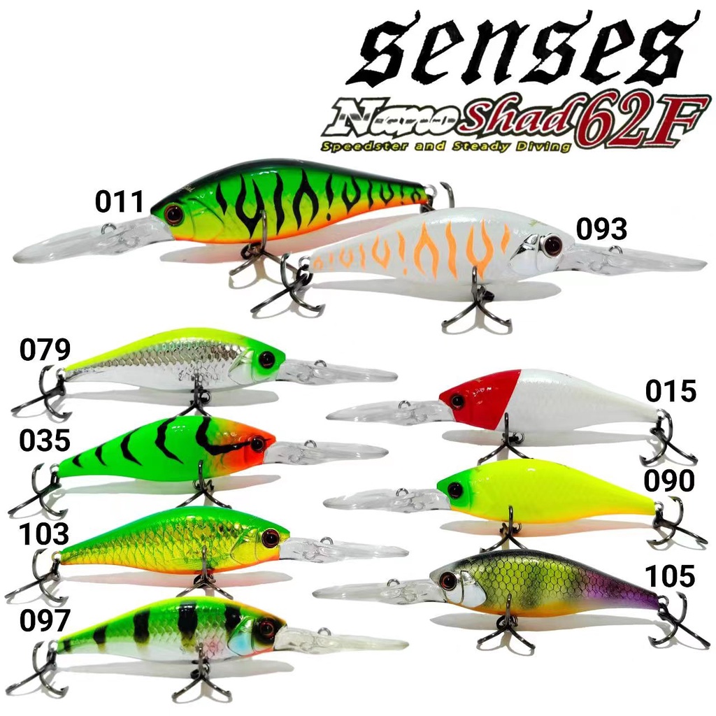 SENSES NANO SHAD FLOATING LURE 62F | Shopee Malaysia