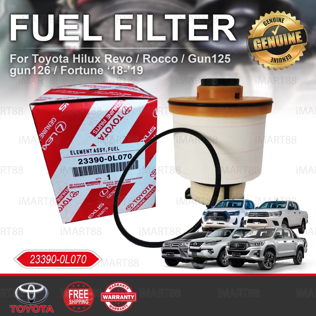 Original Toyota Diesel Fuel Filter Hilux Revo Rocco GUN125 GUN126