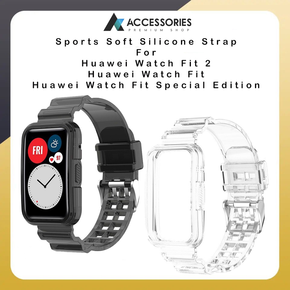 Transparent Strap Multicolor Silicone Band Replaceable For Huawei Watch