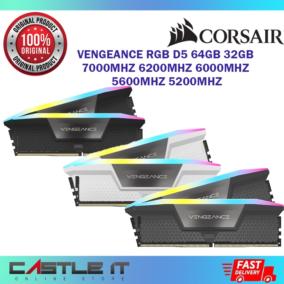 Corsair VENGEANCE RGB DDR5 64GB (2x32G) / 32GB (2x16G) D5 7000MHZ ...