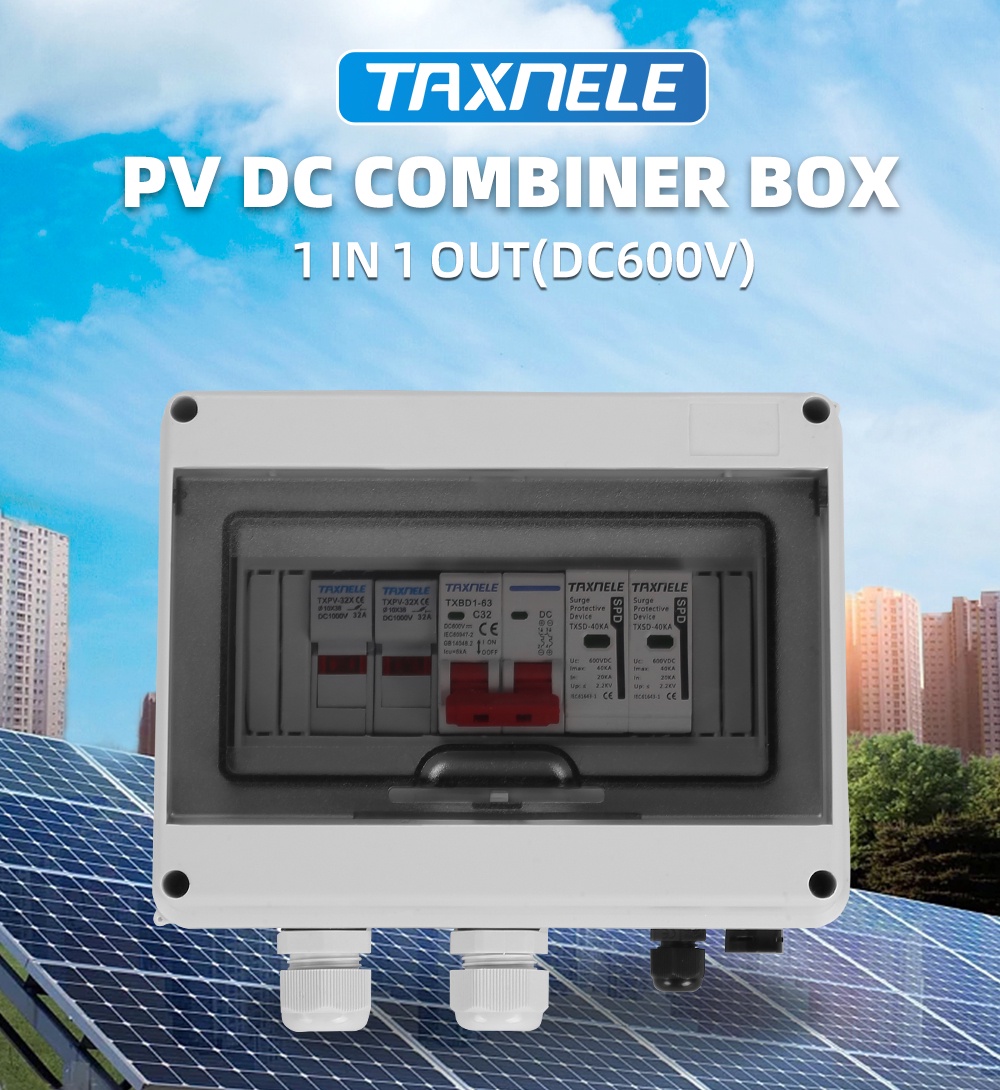Solar photovoltaic PV DC Combiner Box Surge Lightning Protection 1