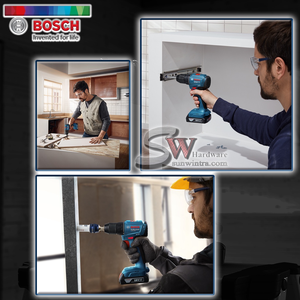 COMBO BOSCH GSR185 18V CORDLESS DRILL/DRIVER,83PCS V-LINE SET,**SOLO or ...
