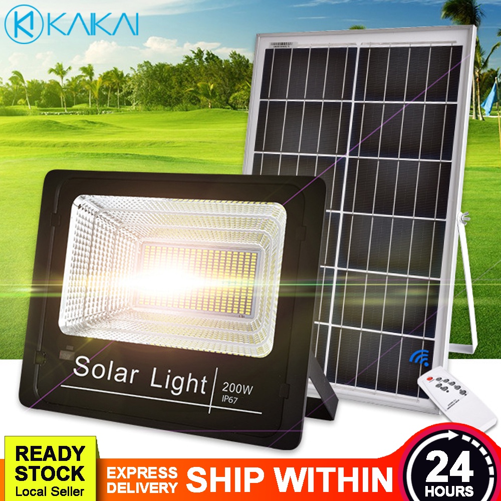 🔥 SEAMLES CONTROL 🔥 Auto On Off LED Solar Spotlight With Remote Light ...