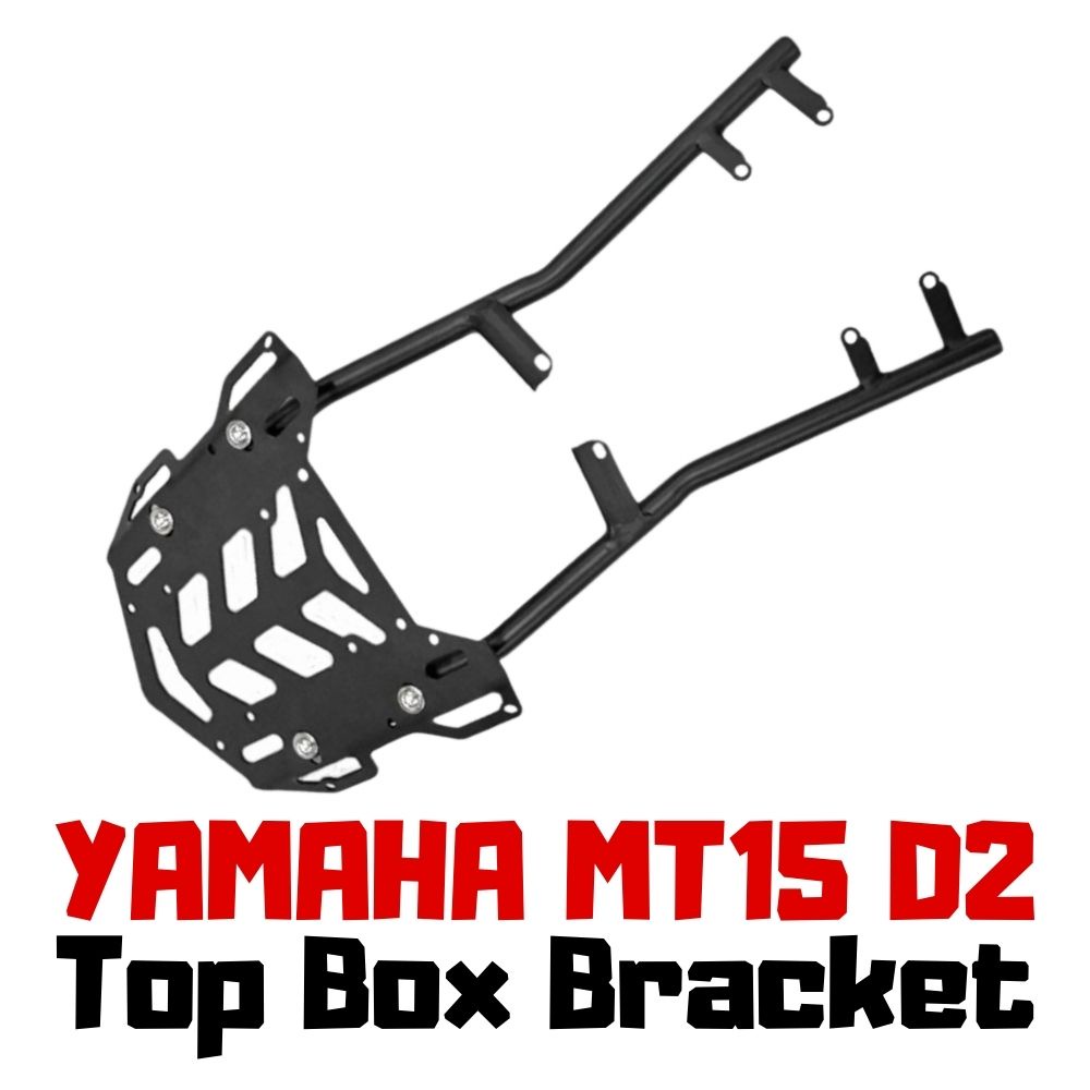 Yamaha MT15 Heavy Duty Top Box Bracket D2 Monorack Rak Bagasi Pemegang ...