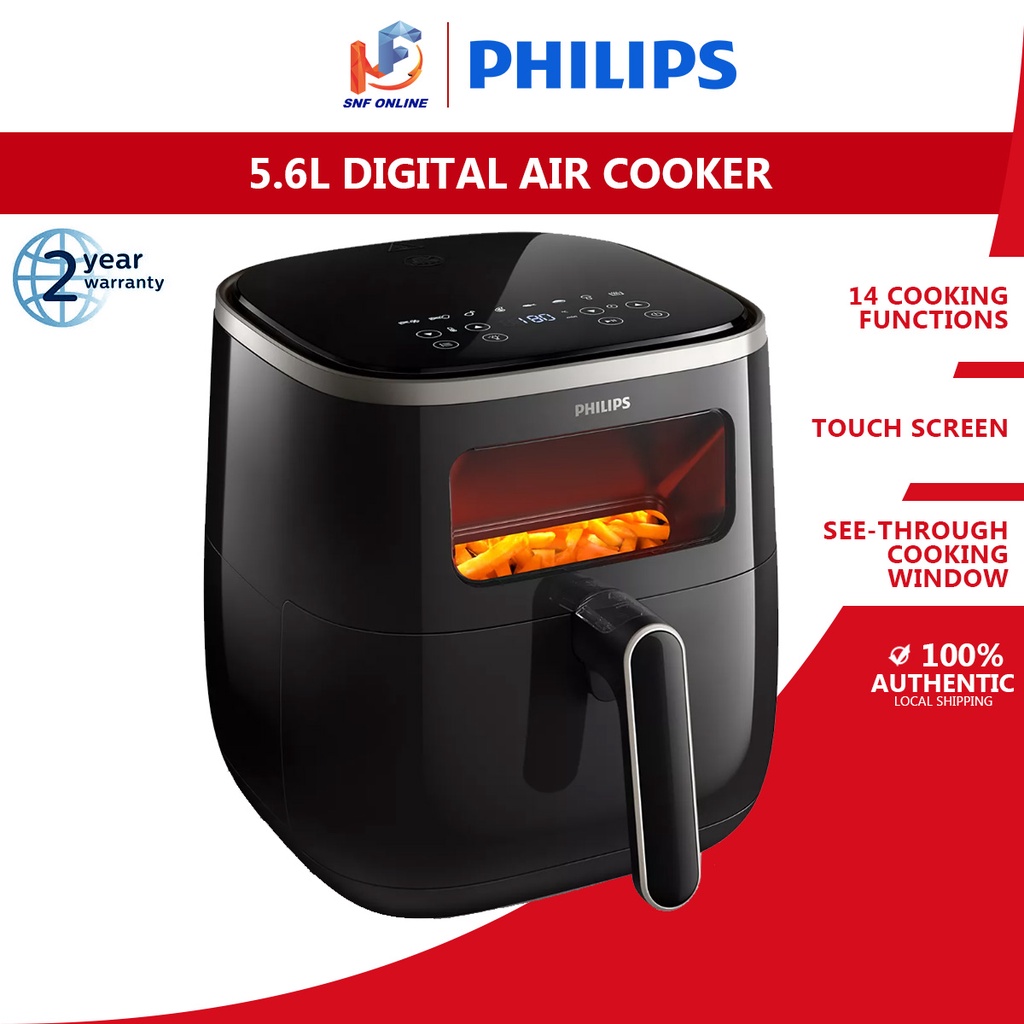 Philips 5.6L Digital Window XL Air Fryer HD9257/80 | Shopee Malaysia