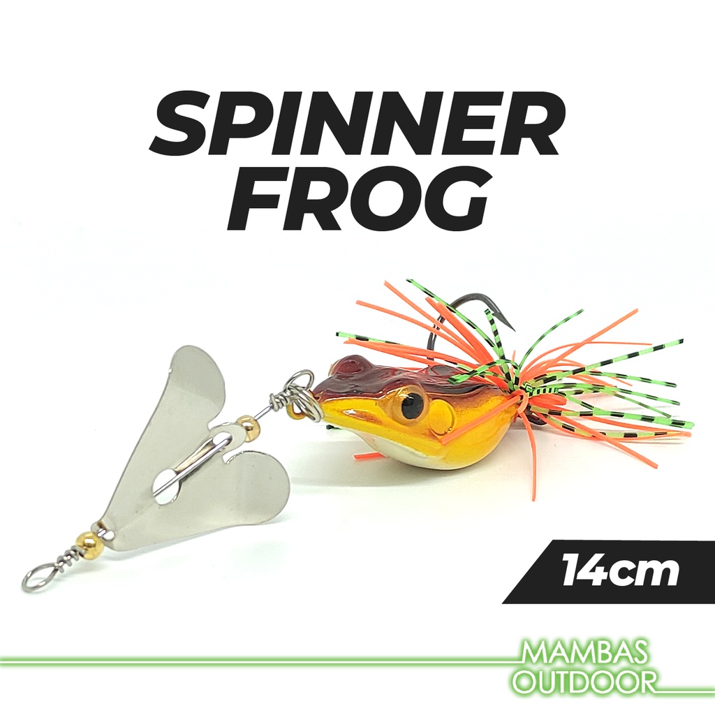 Noisy Spinner Frog 14cm/10g Thailand Propeller Haruan Toman Killer Gewang  Fishing Tackle Pancing Buzzbait Casting Katak