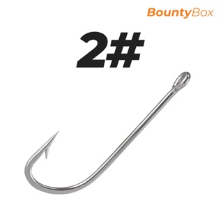 Fishing Hooks Long Shank 30 Pieces Heavy Duty Fishing J Hooks for